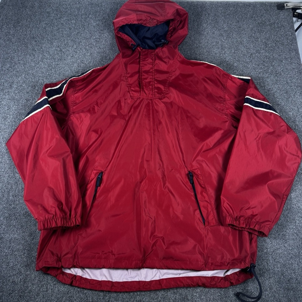 Vintage Old Navy Windbreaker Adult Large Pullover Hooded Hipster Y2K 90s